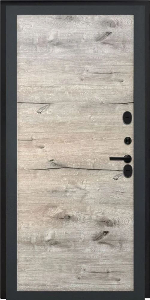 Входная дверь ДвериПРО Берген Без фрезеровки Дуб пацифик горизонт DPRO198240 внутренняя сторона