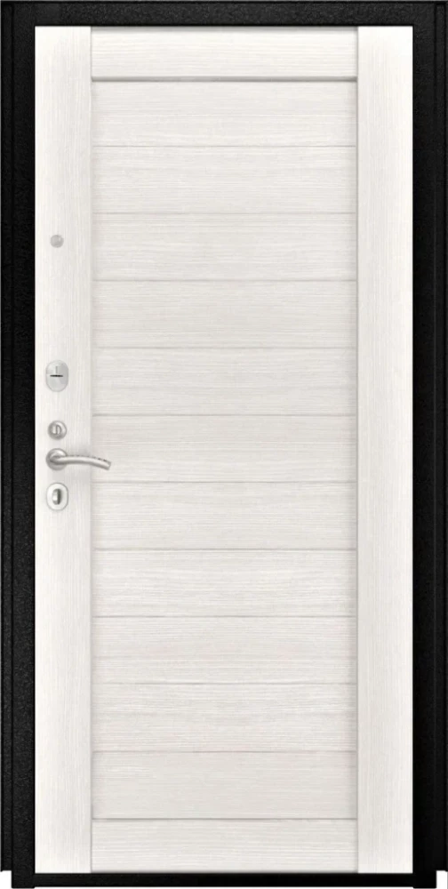 Входная дверь ДвериПРО Модель L-47 СБ-3 листв. бел. (21 беленый дуб) DPRO195717 внутренняя сторона