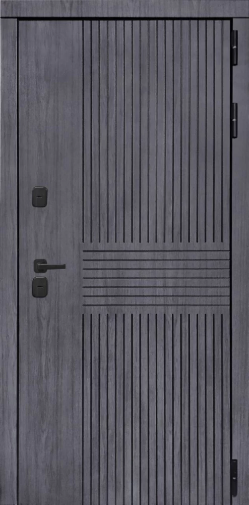 Входная дверь ДвериПРО Берген ПВХ 10мм Астрод Velutto Grigio DPRO195709 внешняя сторона
