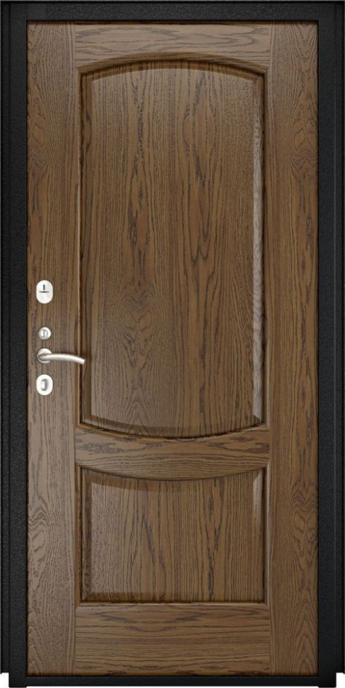 Входная дверь ДвериПРО Квадро Лаура-2 (16мм, светлый мореный дуб) DPRO196006 внутренняя сторона