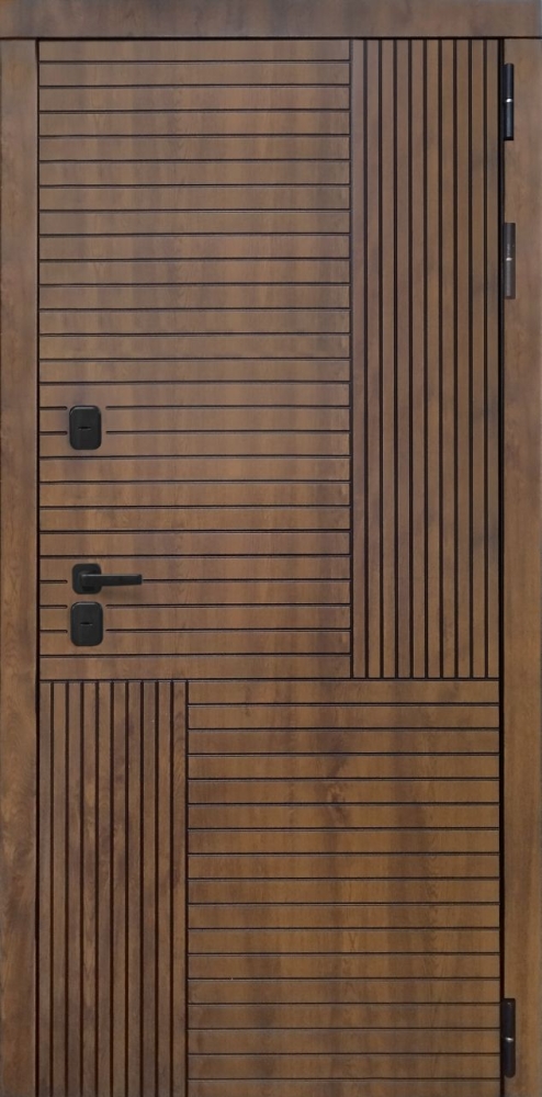 Входная дверь ДвериПРО Авеста Эмаль L-2 (16мм, белая эмаль) DPRO195966 внешняя сторона